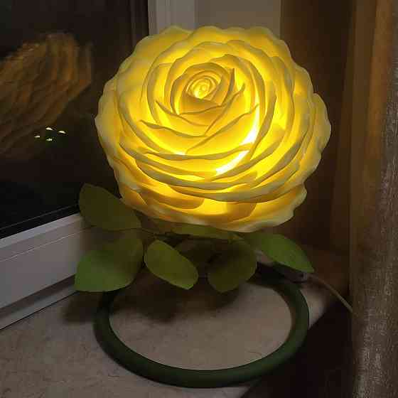 Світильник-нічник "Лімонна троянда" Дніпро