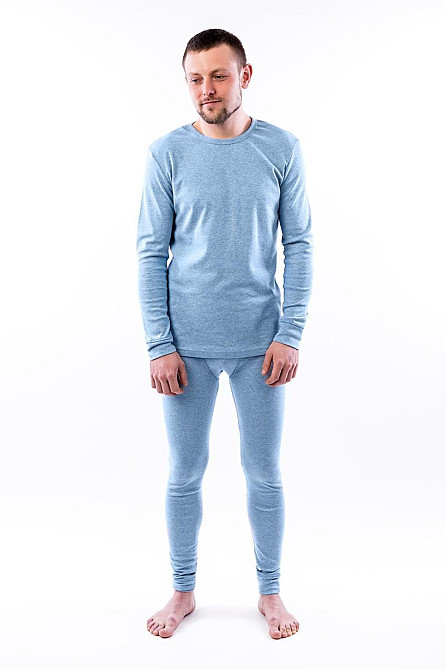 Комплект чоловічої нижньої білизни, блакитний колір топ Крохатушка одяг Київ - фото 2