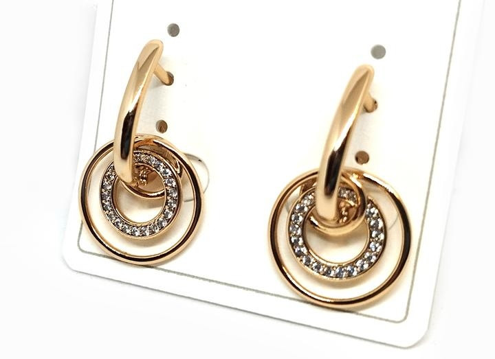 Жіночі золоті сережки Київ - фото 1