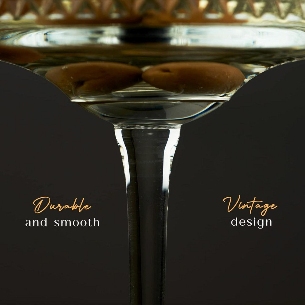 Бокалы Coupe SE344 Шампанское шампань 2 шт 260 мл винтажные коктейльные фужеры для шампанского, винтажные Киев - изображение 4