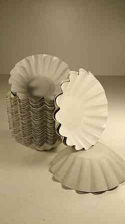 Тарілка паперова для салату, морозива 140 мм біла (100 шт.) Харків