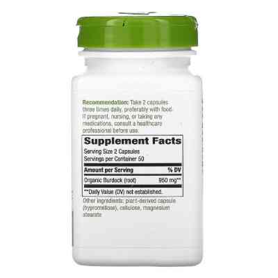 Трави Nature's Way Корінь Лопуха, Burdock Root, 475, 100 капсул (NWY11200) Вінниця