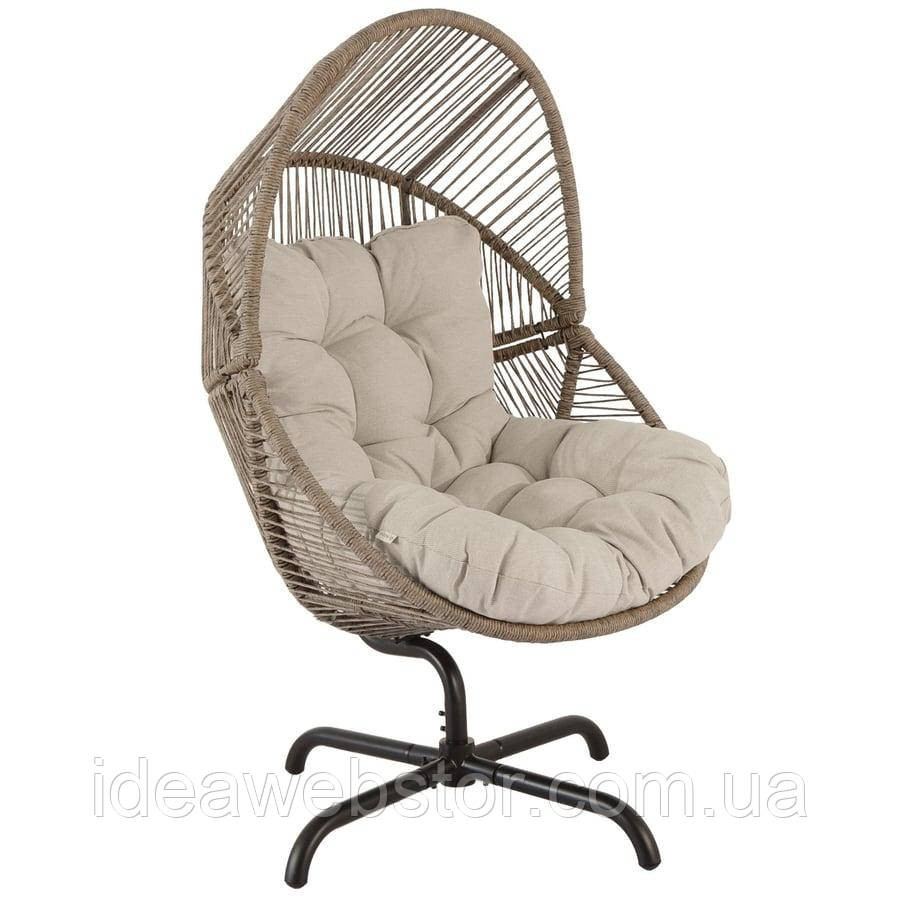 Крісло-кокон садове Di Volio Leno обертове коричневий Київ - фото 2