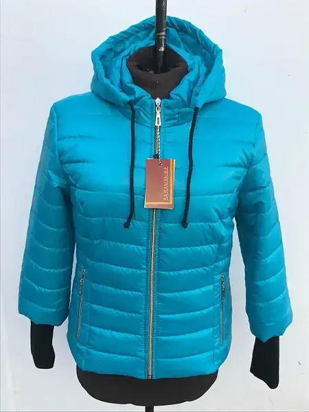 Жіноча демісезонна куртка з манжетом на рукавах.  Курточки весна-осінь 42-58р. Київ - фото 4