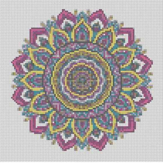 Алмазна мозаїка "Візерунки у стилі мандала" CA-0061 30х30 см Вінниця