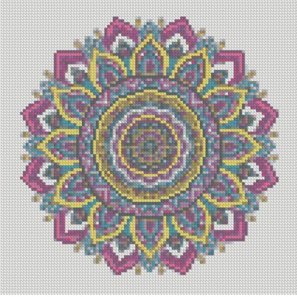 Алмазна мозаїка "Візерунки у стилі мандала" CA-0061 30х30 см Вінниця - фото 1