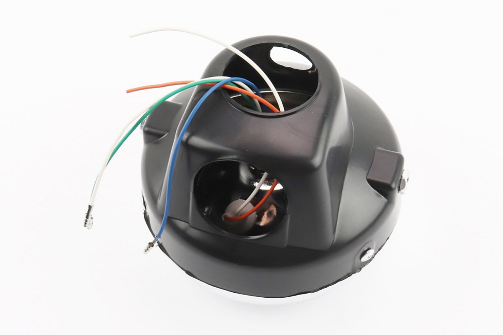 Фара передня "чорна" ALPHA кругла D=150mm Київ - фото 2