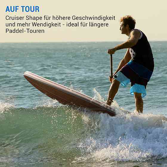 Полный комплект надувной доски для весла Downwind Cruiser 10,8 330x77x15см M - 330x10x77см (Германия, читать Ровно