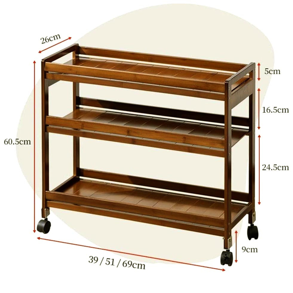 Етажерка для ванної на коліщатах "Луана" терракот Миколаїв - фото 1