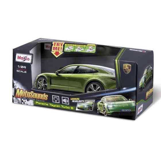 Автомодель Maisto Porsche Taycan Turbo S 1:24 со светом и звуками (81731 green) Харьков