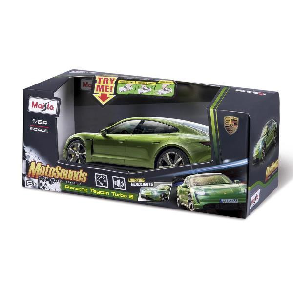 Автомодель Maisto Porsche Taycan Turbo S 1:24 со светом и звуками (81731 green) Харьков - изображение 2