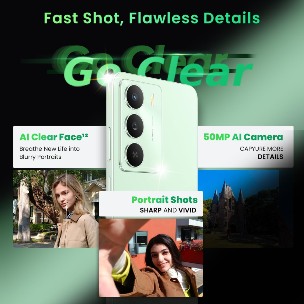 Смартфон realme 14x 5G 8/256GB Peridot Green - Экран 120 Гц, Dimensity 6300, Камера 50Мп с AI и защита IP64 Киев - изображение 7