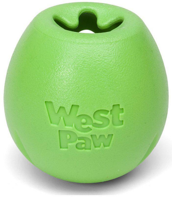 Іграшка для собак м'яч з тайком для ласощів West Pow Rumbl Large Eggplant (Вест Пав Рамбл) Запоріжжя - фото 1