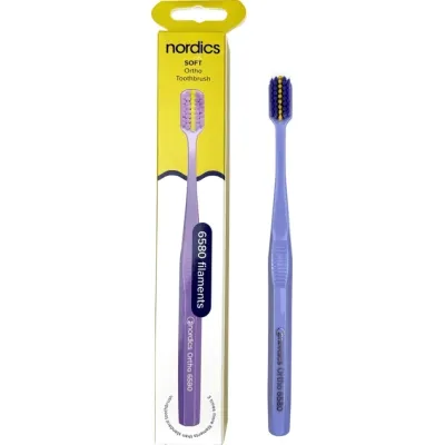Зубна щітка Nordics 6580 Ortho Soft Purple Ортодонтична (3800501908013) Вінниця