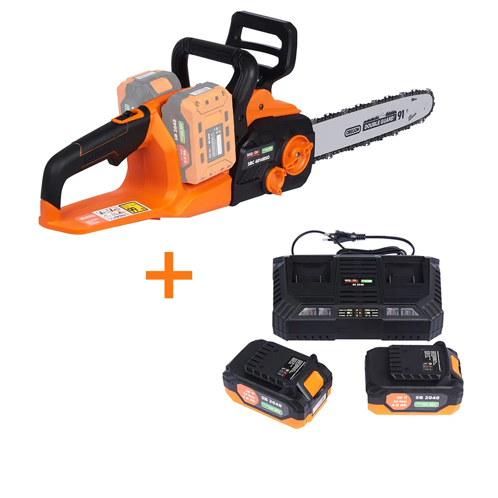 Пила ланцюгова акумуляторна SEQUOIA SBC4014BSO-E2W 35см з АКБ і ЗП в компл. Коломия - фото 4