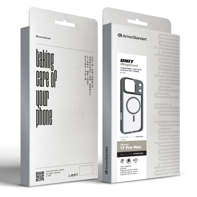 Чехол для мобильного телефона Armorstandart Unit MagCase Apple iPhone 17 Pro Max Titanium Grey (ARM86301) Винница - изображение 2