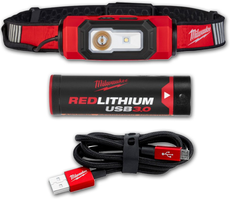 Фонарь светодиодный аккумуляторный налобный MILWAUKEE, L4 HL-VIS-301 Одесса - изображение 1