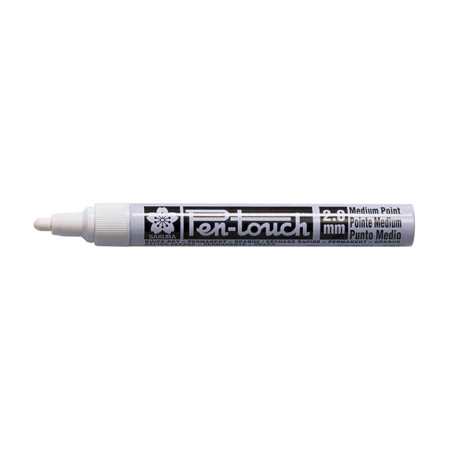 Маркер Pen-Touch на спиртовій основі Білий середній (MEDIUM) 2.0мм Sakura Київ - фото 2