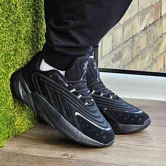 Кросівки Чоловічі Adidas Ozelia Чорні Адідас з Амортизацією Для Біго (розміри: 41,42,43,44,45) — 37-4 Дніпро