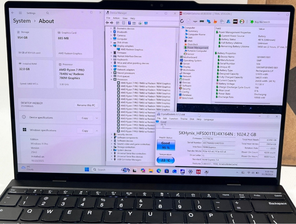 Lenovo ThinkPad Z13 Gen2 OLED R7 PRO 7840U 32GB RAM 1TB SSD . Харків - фото 7