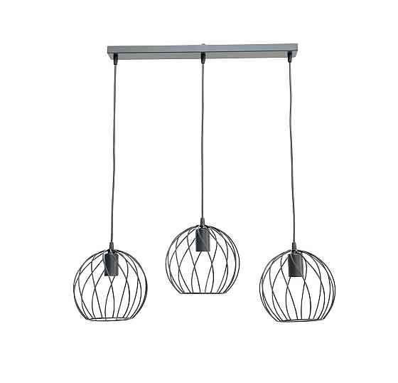 VALESO Підвісний світильник на три плафони VALESO -3 Лофт чорний E27 Коломия