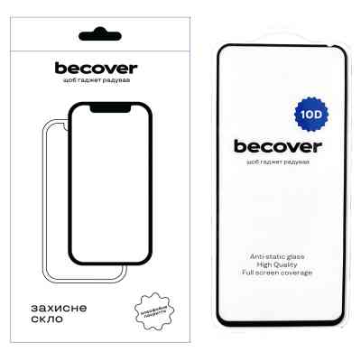 Скло захисне BeCover Tecno POVA 5 (LH7n) 10D Black (711825) Вінниця