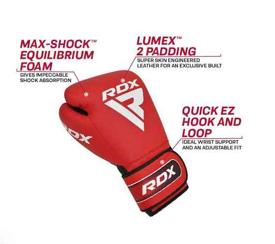 Боксерські рукавички RDX A5 Apex Red 16 ун. Київ
