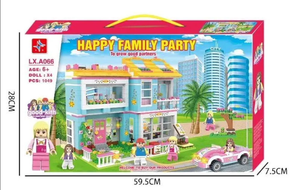 Конструктор L.X.A. Щаслива родина 1049 деталей (066) Чернігів - фото 4