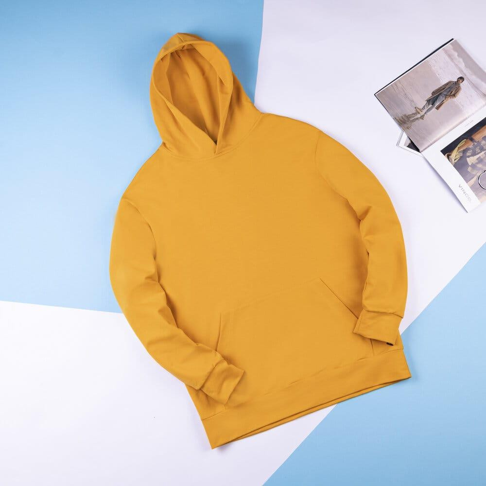 Чоловіче демісезонне худі з капюшоном помаранчеве Pobedov 001 Київ - фото 2