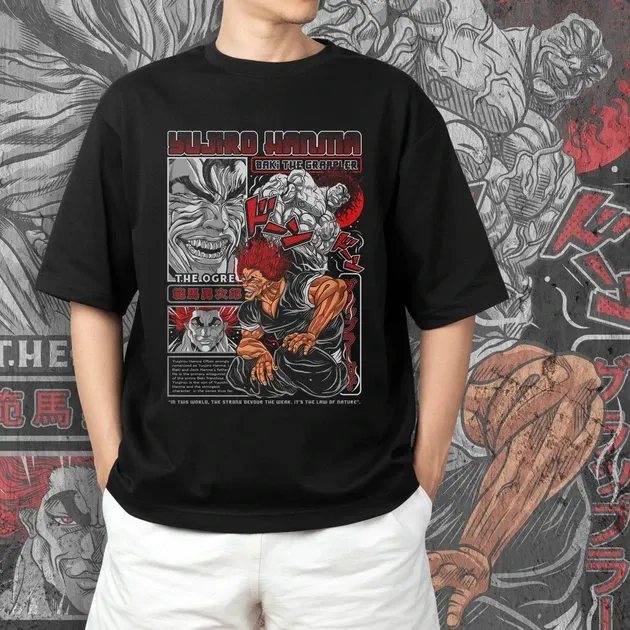 Футболка чоловіча з  принтом BAKI Yujiro Hanma Розмір 48 Дніпро - фото 4