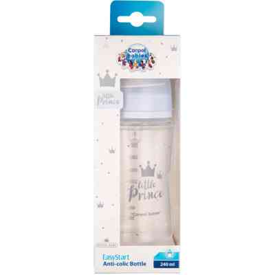 Пляшечка для годування Canpol babies Royal Baby з широким отвором 240 мл Синя (35/234_blu) Вінниця