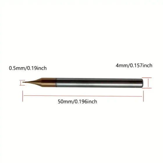 Фреза по металлу MZG 2x4x50мм твердосплавная Киев