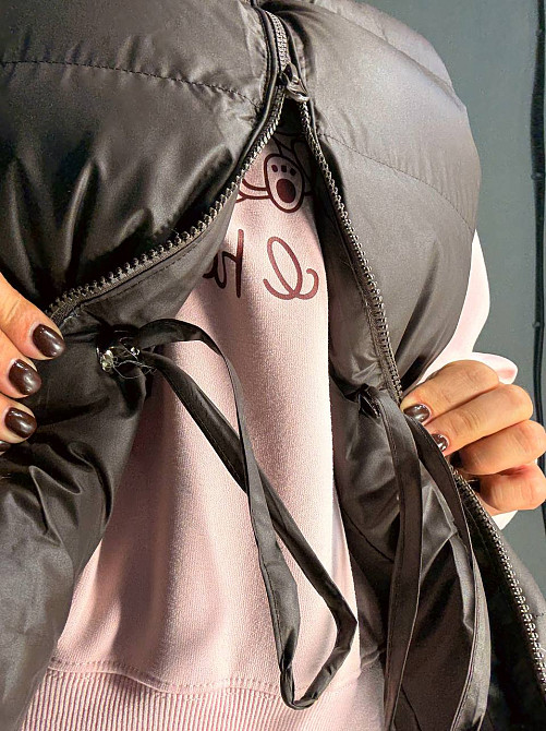 Жилетка женская Lady Yep 10006 длинная с затяжкой на талии коричневая, коричневый, 42 Киев - изображение 9