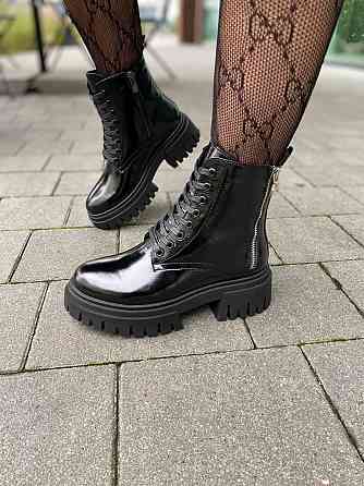 Черевики жіночі GREMMY 316/4 чорні (зима, шкіра лакована) (6074) Коломия