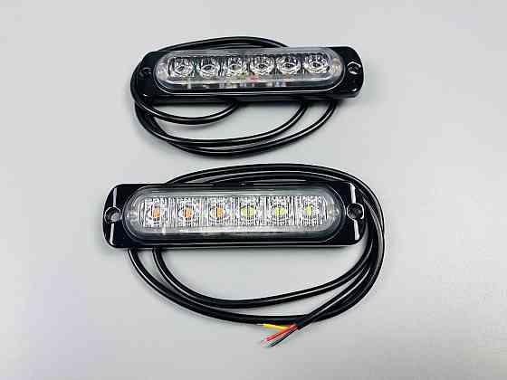 Стробоскоп автомобільний, Аварійні попереджувальні вогні для транспортних засобів LED 12В/24В (6 Led діодів) Мукачево