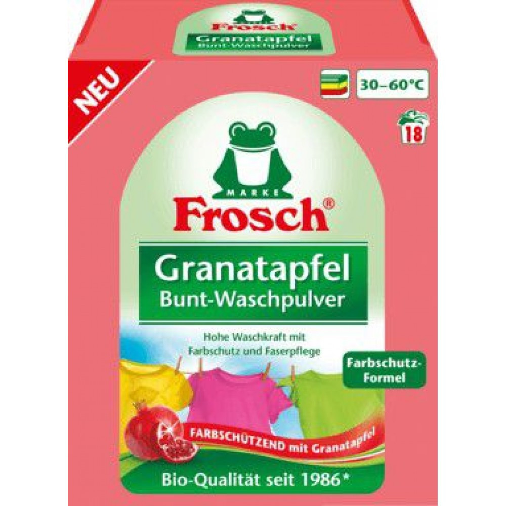 СТИРАЛЬНЫЙ ПОРОШОК ДЛЯ ЦВЕТНЫХ ВЕЩЕЙ ГРАНАТ FROSCH, 1,35 КГ (ГЕРМАНИЯ) Львов - изображение 1