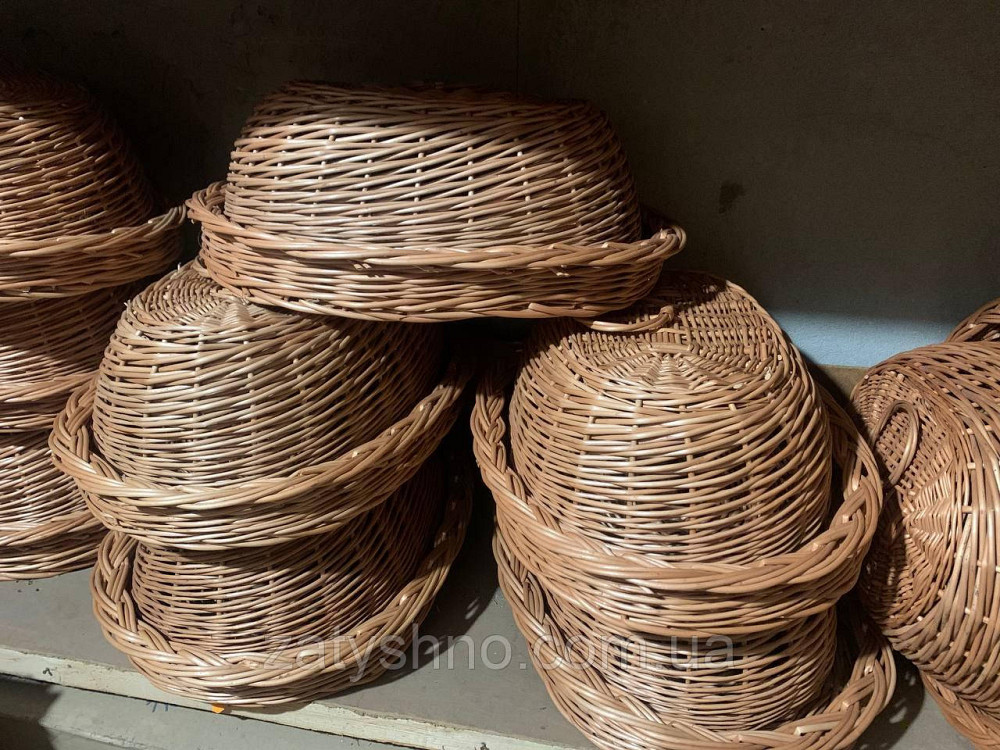 Хлебница плетеная из лозы овальная и круглая Киев - изображение 2