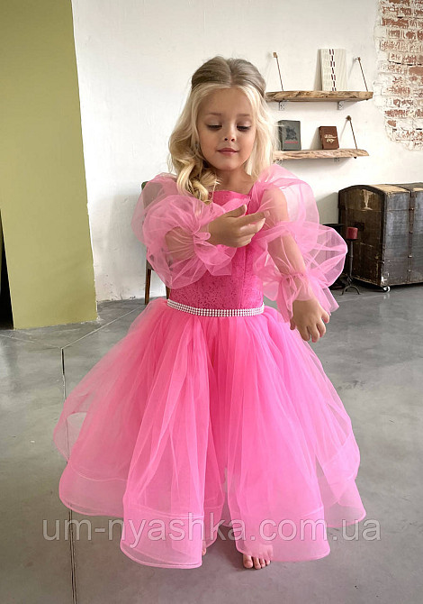 Дитяча малинова сукня 104-146 Кривий Ріг - фото 5