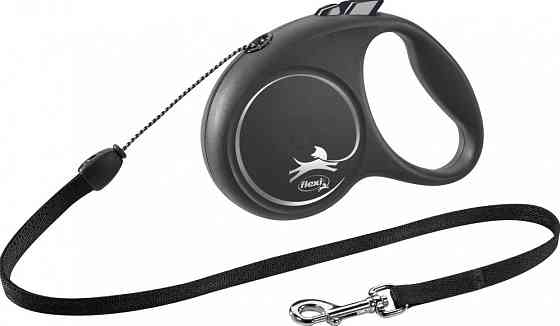 Flexi Black Design S поводок-рулетка (5м, до 12кг, трос) Вінниця