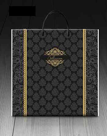 Пакет-сумка 40х45 з пластиковою ручкою  