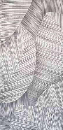 Обои виниловые на флизелине Sintra Adria метровые листья крупные 3д структурные темно-серые Киев