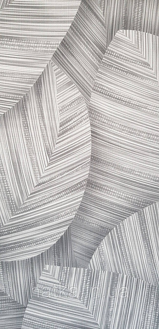 Обои виниловые на флизелине Sintra Adria метровые листья крупные 3д структурные темно-серые Киев - изображение 1