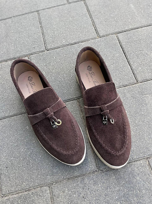 ALLSY Лоферы женские ALLSY коричневые натуральная замша плоская подошва размер 36-40 (340-3041- Коломыя - изображение 8