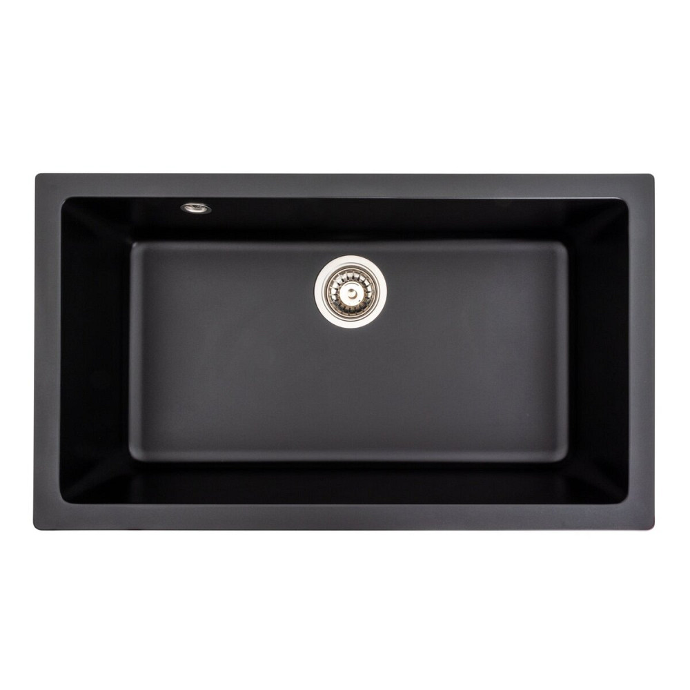 Гранітна мийка для кухні Platinum 7945 Paruana матова Чорна Коломыя - изображение 1