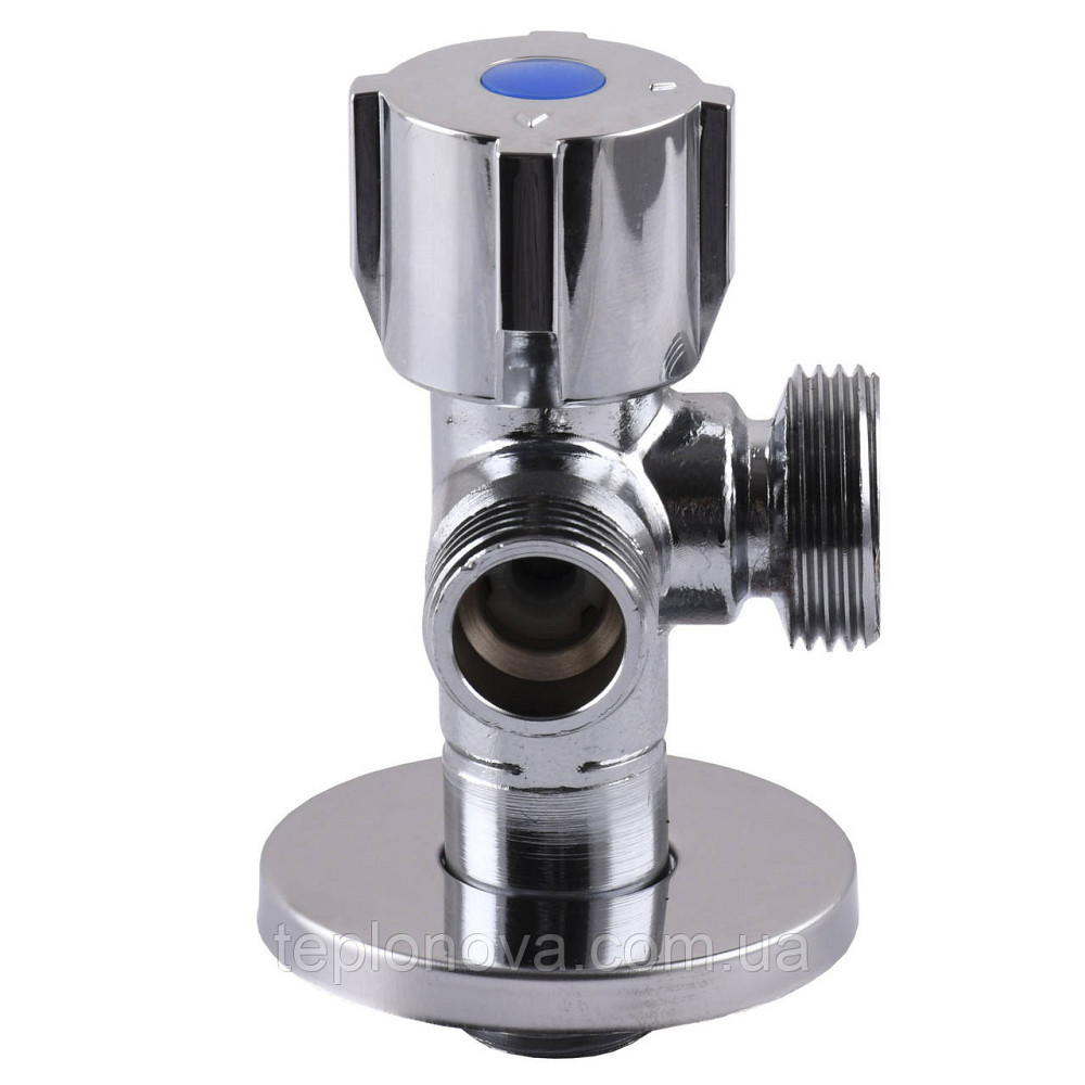 Кран шаровой угловой двойной SELBA 1/2″х 1/2″х3/4″ DOUBLE (SL1599) Черновцы - изображение 3