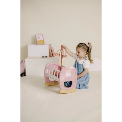 Игровой набор Smoby Колыбель Беби Ньорс. Терракотовая пудра с мобилем, 18 мес (7600220390) Винница - изображение 7