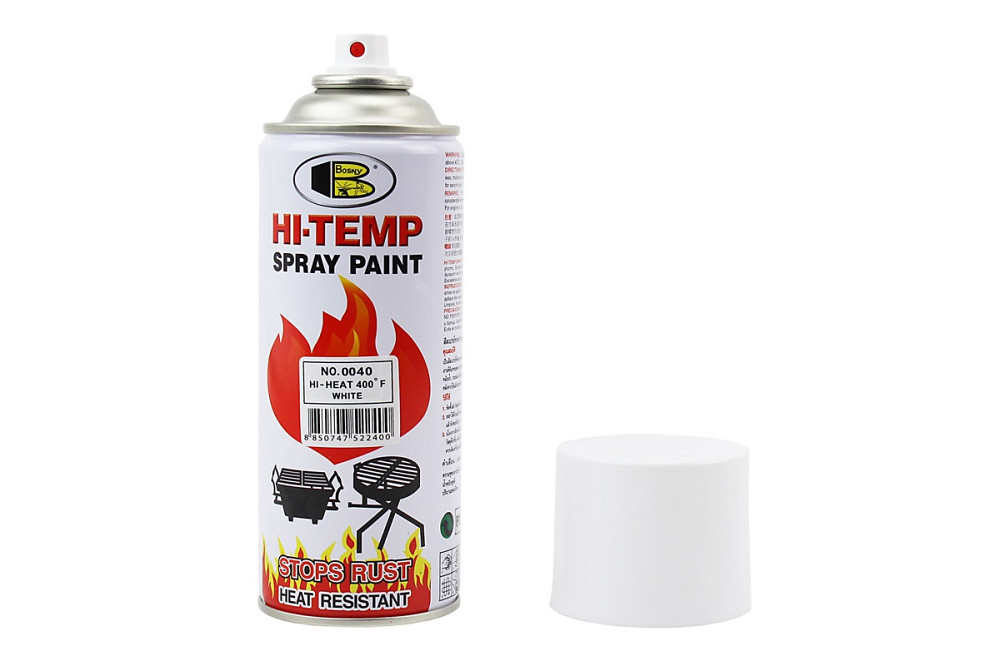 Фарба акрилова жаростійка 400°F, №0040 "БІЛИЙ", Аерозоль 400ml Киев - изображение 1