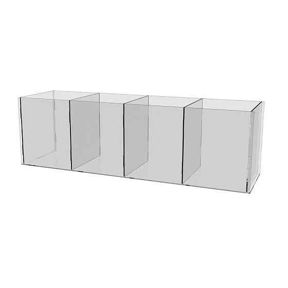 Коробка акрилова EKOSTAR 4 комірки 330х100х90 Київ