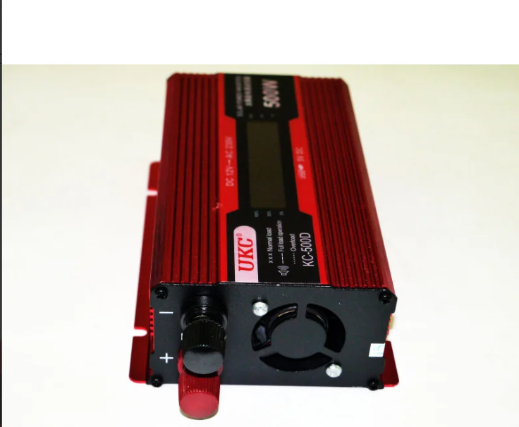 Автомобільний інвертор KC-500D 500W 12V із LCD дисплеєм, перетворювач 12V–220V із захистом Одеса - фото 5
