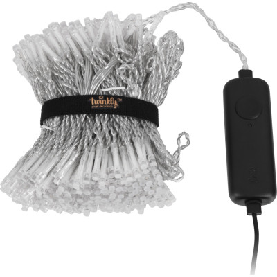 Гірлянда Twinkly Smart LED Curtain RGBW 400, Gen II, IP44, 1.45 х 2.1м, прозорий (TWW400SPP-TEU) Вінниця - фото 4